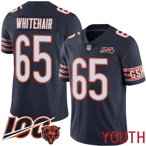 Chicago Bears Limited Navy Blue Youth Cody Whitehair Home Jersey NFL Football 65 100th Season